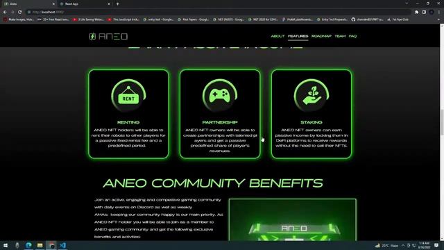ANIMATED NFT LANDING PAGE MADE IN REACT JS BY Z1TECHS | ANEO.IO | 2500$ PROJECT смотреть онлайн