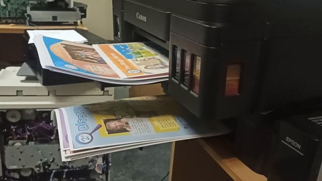 Кто быстрее печатает Canon g3411 vs Epson L132 ( режим быстрой печати ) смотреть онлайн