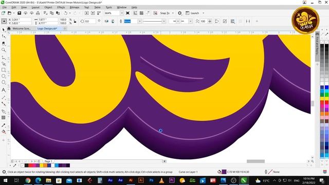 Al Imran Motors Corel Draw Design Tutorial By Kashif Mir смотреть онлайн