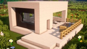 ХАЙ-ТЕК ДОМ С БАССЕЙНОМ В МАЙНКРАФТ!