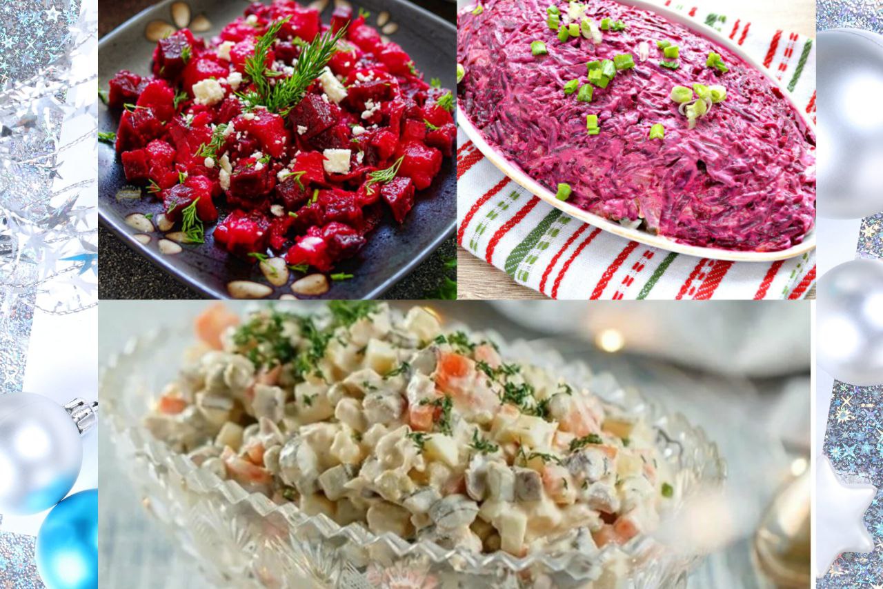 СОВЕТСКИЙ новогодний стол! ПО-НАСТОЯЩЕМУ новогодние САЛАТЫ 6 рецептов, которые готовим ДО СИХ ПОP смотреть онлайн