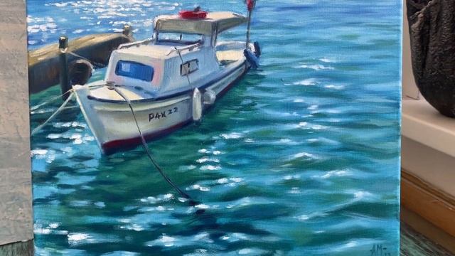 Картина маслом лодка смотреть онлайн