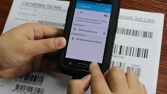 SL3000 Barcode Sled basic operation смотреть онлайн