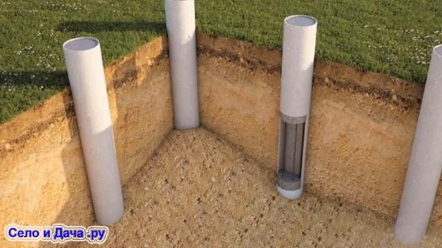 Как сделать дешевый и надежный свайный буронабивной фундамент из труб, для дома, своими руками