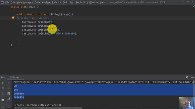 Java Tutorial | Integer Data Types and its variables смотреть онлайн
