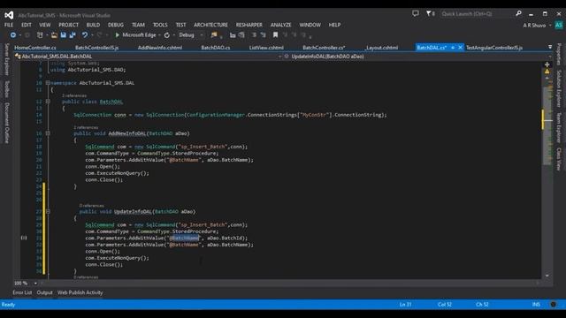 SMS-08: CRUD Create Retrieve Edit Delete using AngularJS ASP.NET MVC смотреть онлайн