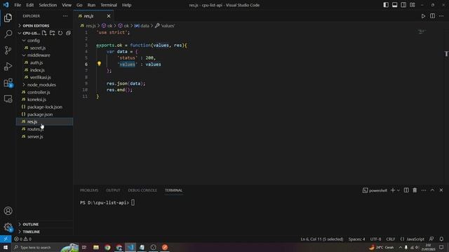 api cpu list node js смотреть онлайн