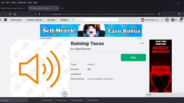 id audio roblox (raining tacos) смотреть онлайн