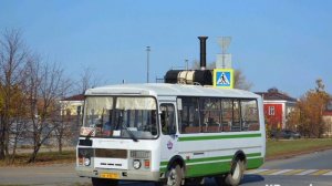 Звуки автобуса ПАЗ-32054, гос номер АК 412 72, Маршрут 1 ЖД Вокзал - Плодопитомник
