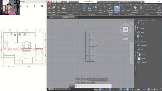 8x6.5m Apartment Floor Plan Tutorial With AutoCAD смотреть онлайн