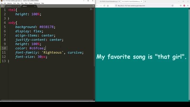 Cross Out Effect on Text / Strikethrough Text | HTML and CSS смотреть онлайн