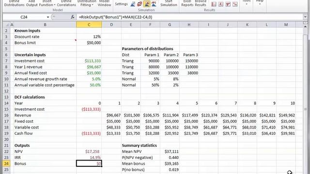 Example Model - Discounted Cash Flows смотреть онлайн