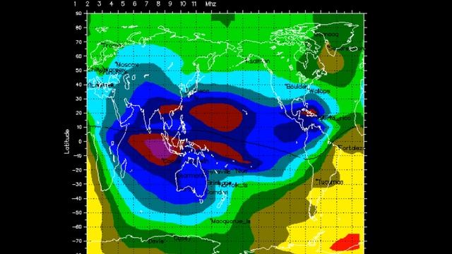 Global Ionospheric foF2 Map June 2-3 2012 смотреть онлайн