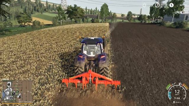 ВСПАШКА ПОЛЯ НОВИМ ЧИЗЕР КУЛЬТИВАТОРОМ Farming Simulator 2019 смотреть онлайн