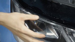 Как наклеить полиуретановую пленку Brontero на фары Geely Coolray