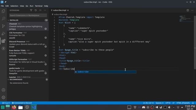 Template ANYTHING with Cheetah3 смотреть онлайн