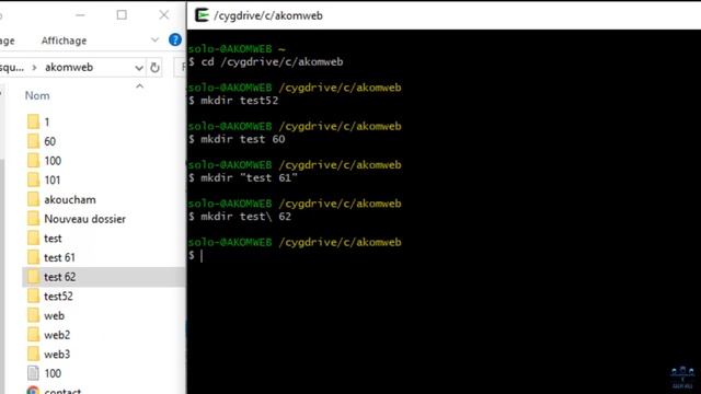 Créez vos fichiers et vos dossiers avec les commandes mkdir et touch смотреть онлайн