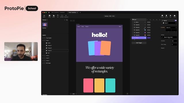 ProtoPie Tutorial | Web Design Series #3 Animation On Page Load смотреть онлайн