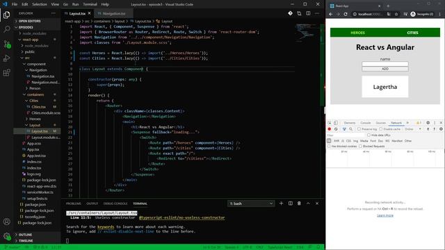 ANGULAR VS REACT - LAZY LOADING (REACT PART) смотреть онлайн