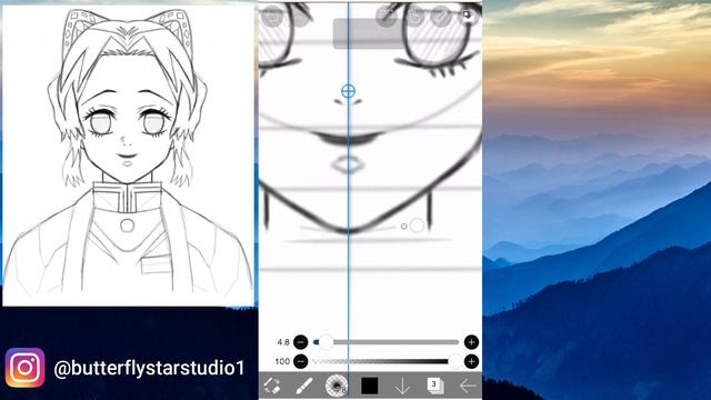 How To Draw Shinobu Kocho in ibis paint x (Demon Slayer) easy tutorial || part 1 смотреть онлайн