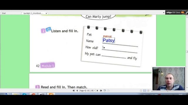 Английский язык рабочая тетрадь 3 класс стр. 42-43 Spotlight 3 Workbook смотреть онлайн