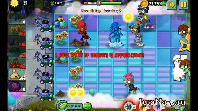 Neon Mixtape Tour Day 30 - Plants Vs Zombies 2 (Прохождение)