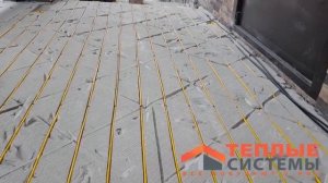 Монтаж антиобледенения входной группы, обогрев ступеней, снеготаяние на крыльце