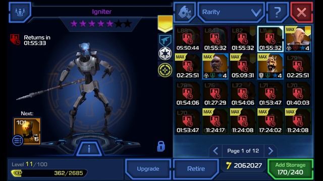 Igniter Droid [1] Showcase Crew Member Event 1/15/2016 - 1/21/2016 - Star Wars Uprising смотреть онлайн
