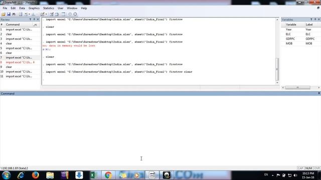 How to import excel file in Stata смотреть онлайн