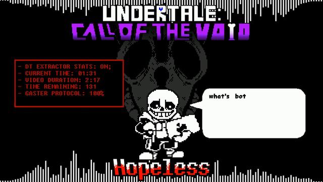 HOPELESS || UNDERTALE: Call of The Void [Placek’s Take] Official Soundtrack video смотреть онлайн