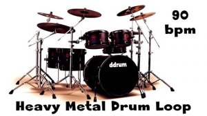 Free HEAVY METAL DRUM LOOP 90 bpm