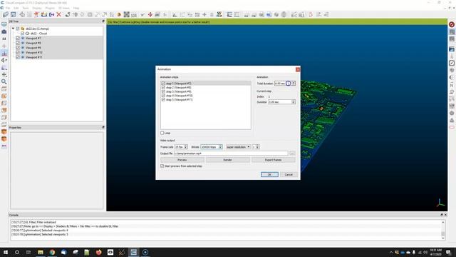 Creating an animation in CloudCompare смотреть онлайн