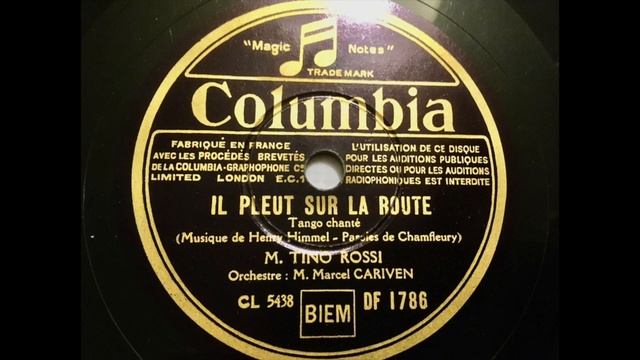 Tino Rossi - Il Pleut sur la route смотреть онлайн