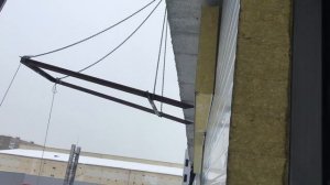 Монтаж сэндвич панелей под козырёк.