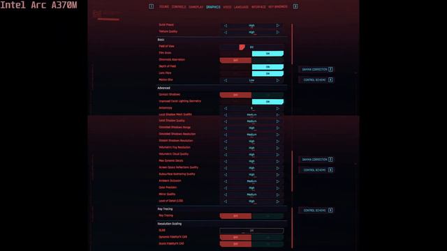 🎮 Intel Arc A370M - Cyberpunk 2077 Gameplay Benchmarks (1080p)