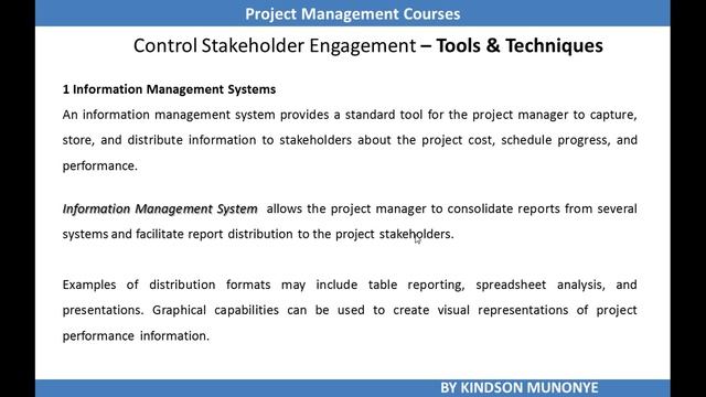 47 Project Stakeholder Management Control Stakeholder Engagement смотреть онлайн
