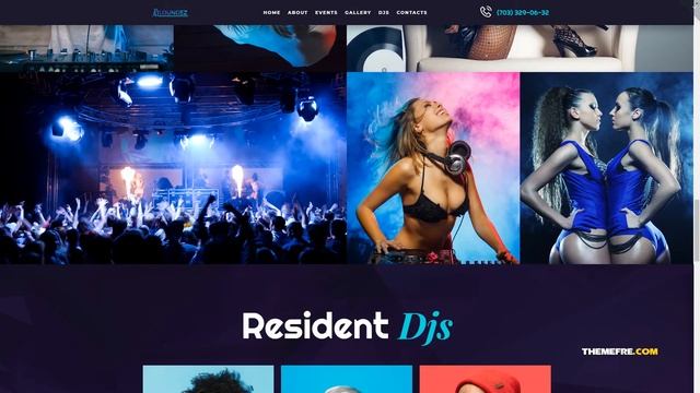 Karbdecho Night Club Elementor WordPress Theme TMT смотреть онлайн