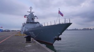 Корветы «Громкий» и «Резкий» прибыли в порт Чжаньцзян для учений
