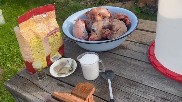 Утка горячего копчения. Маринад, засолка. смотреть онлайн