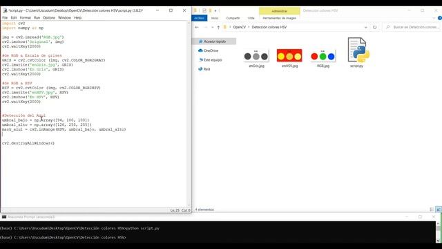 RGB a Escala de Grises y a HSV con segmentación de color | OpenCV + Python смотреть онлайн