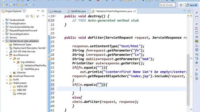 Server Side Validation and Form Data Backup смотреть онлайн