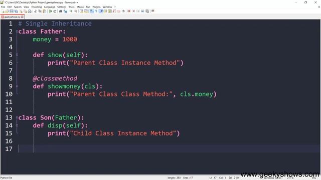 Single Inheritance in Python (Hindi) смотреть онлайн
