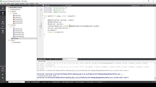Qt Network Plot-Part 7 | Learn to use SIGNAL & SLOTS | Send Data from Thread to Mainwindow(Method 2 смотреть онлайн