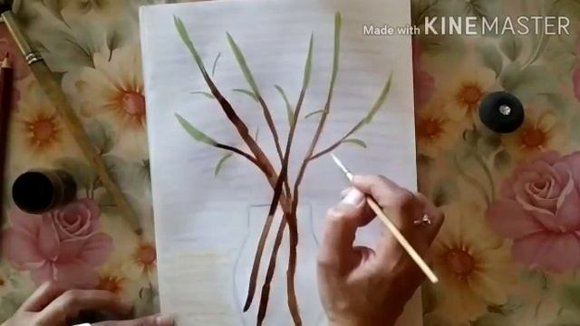 Рисуем веточки черемухи смотреть онлайн