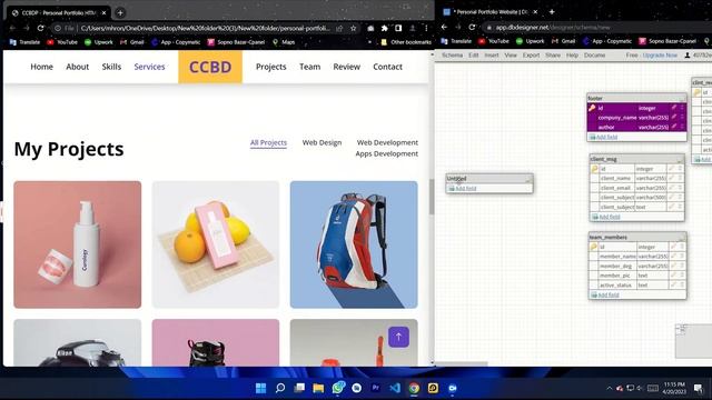 02.2-Database Design for Personal Portfolio Website || Portfolio Website in PHP | Code Camp BD- 202 смотреть онлайн