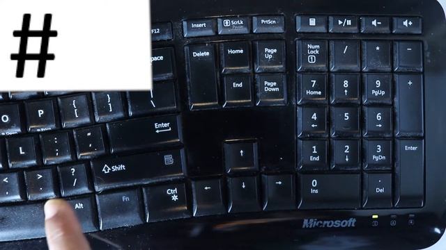 How to type the # hash sign with any keyboard смотреть онлайн