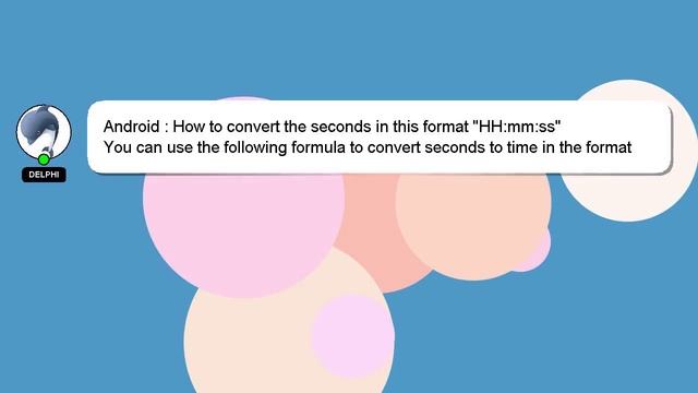 Android : How to convert the seconds in this format "HH:mm:ss" смотреть онлайн
