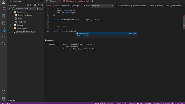 Operaciones CRUD en SQL Server desde Cero смотреть онлайн