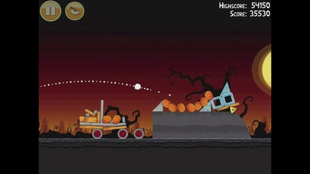 Angry Birds Seasons Trick or Treat 3-4 Halloween 2011 Walkthrough 3 Star смотреть онлайн