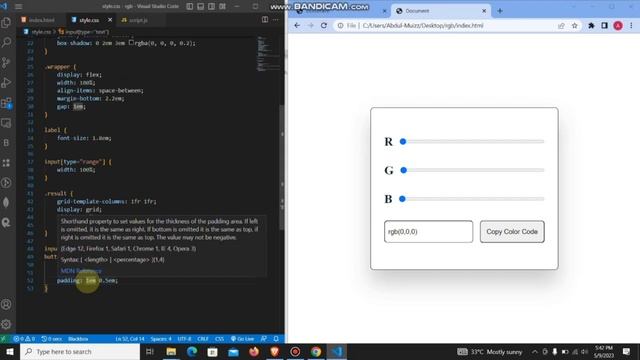 RGB Color Generator with Html, Css JavaScript смотреть онлайн